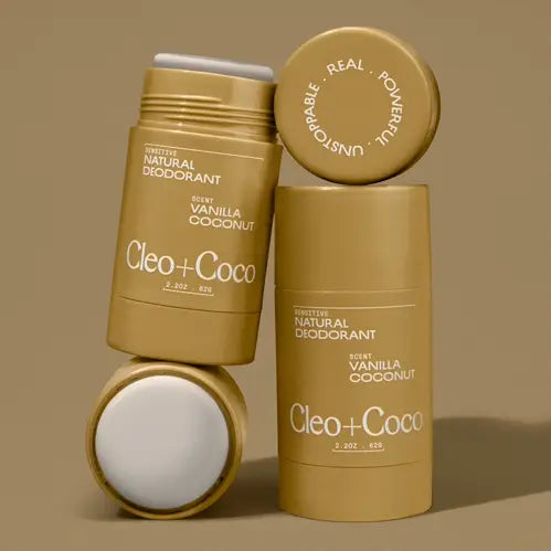 Cleo + Coco Natural Deodorant - Sensitive - Vanilla Coconut