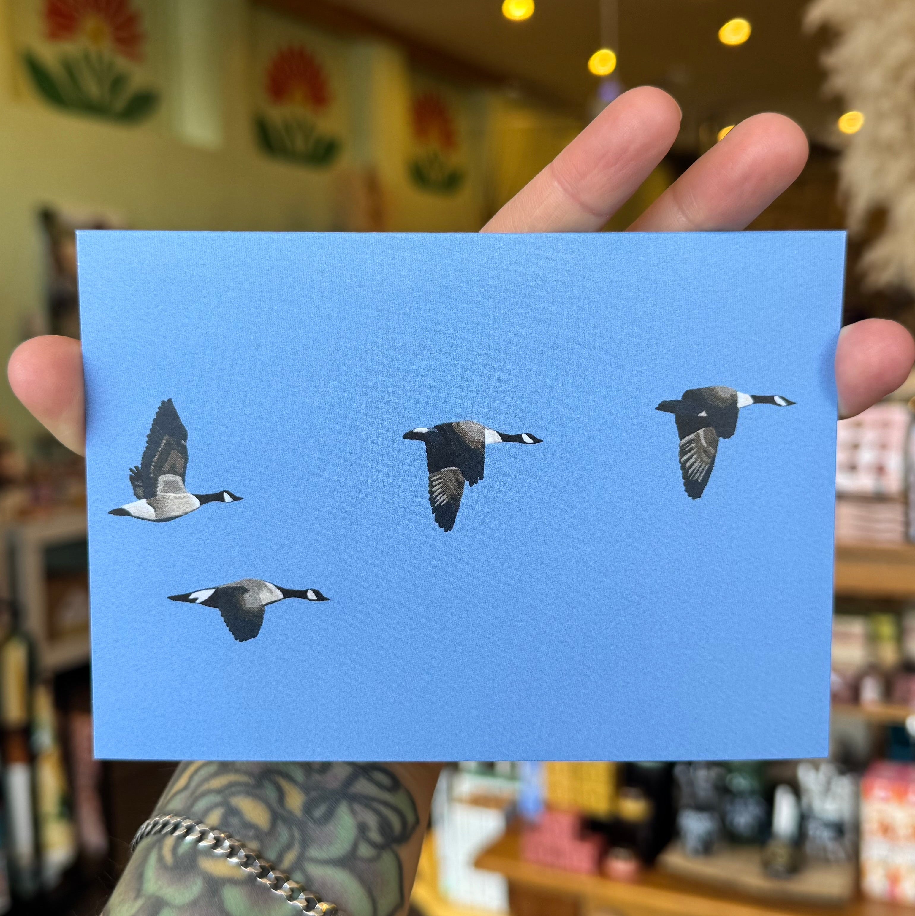 Geese Art Card by Nicole Freshley