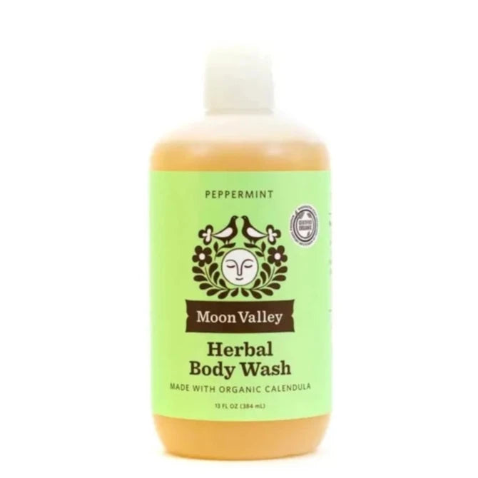 Moon Valley Organics Herbal Body Wash - Peppermint