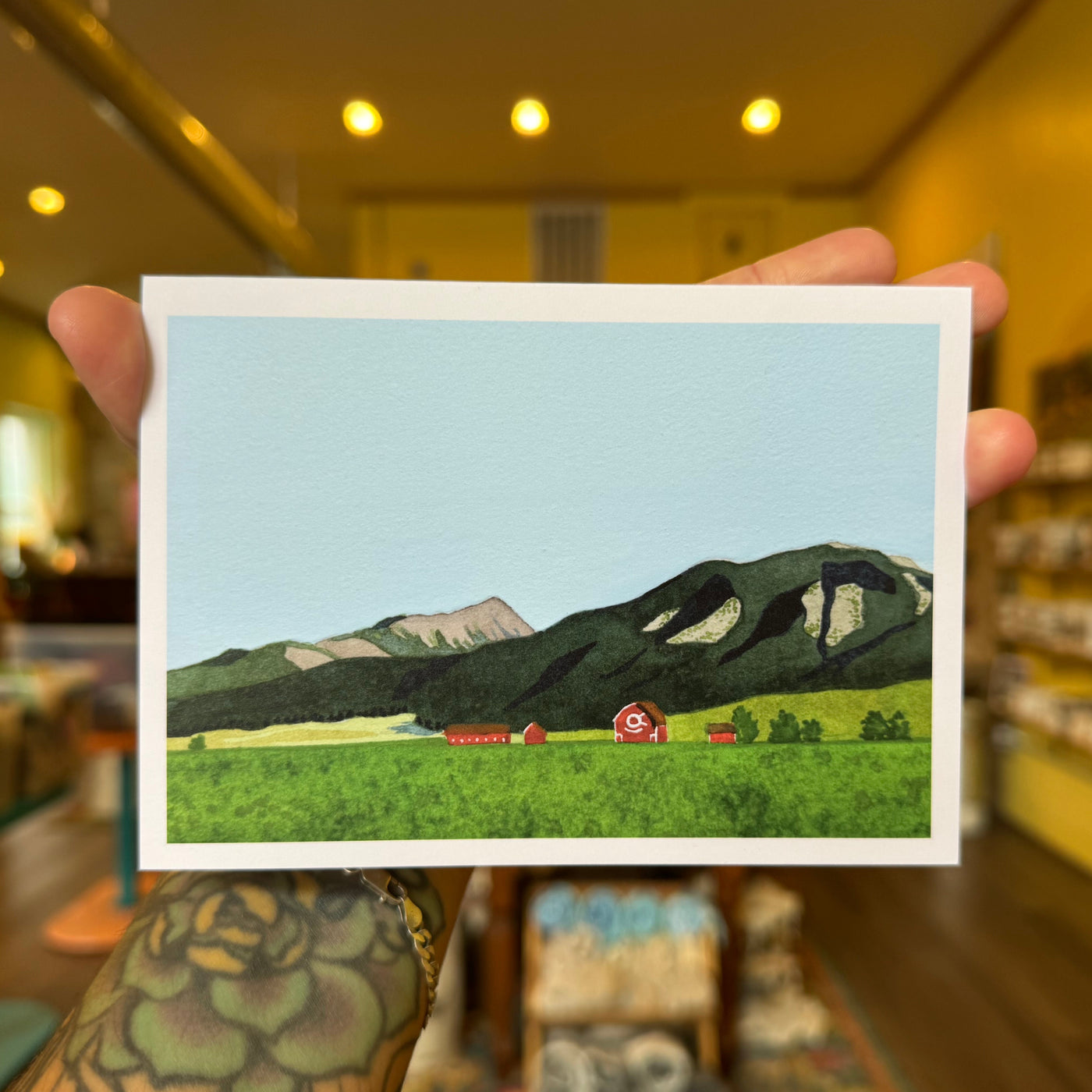 Red Barn Art Card by Nicole Freshley