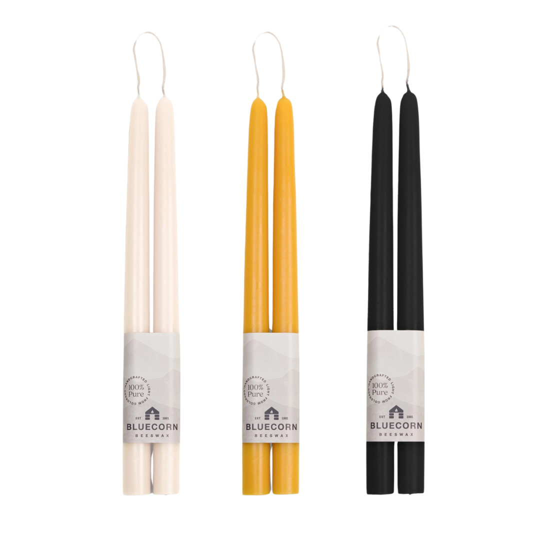 Bluecorn Beeswax Tapers - Neutral