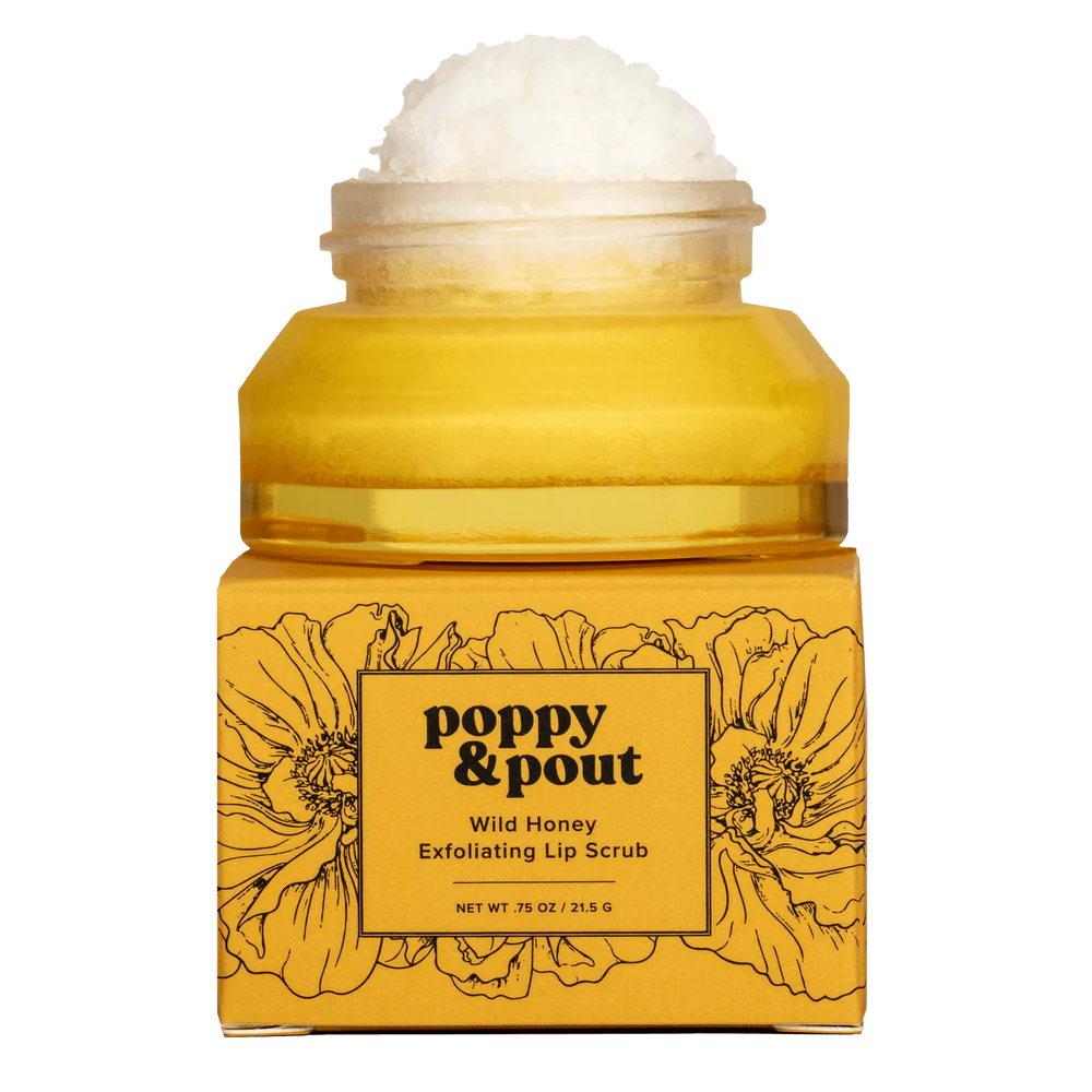Poppy & Pout Lip Scrub - Wild Honey