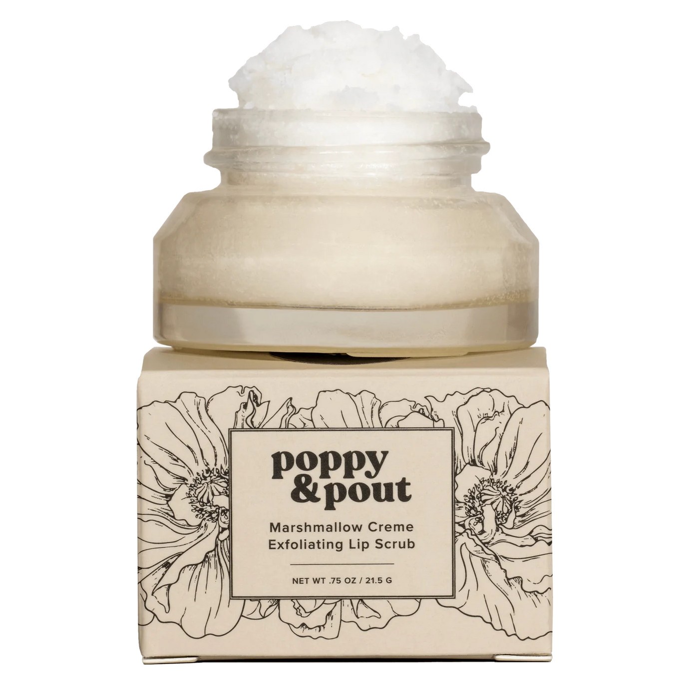 Poppy & Pout Lip Scrub - Marshmallow Creme